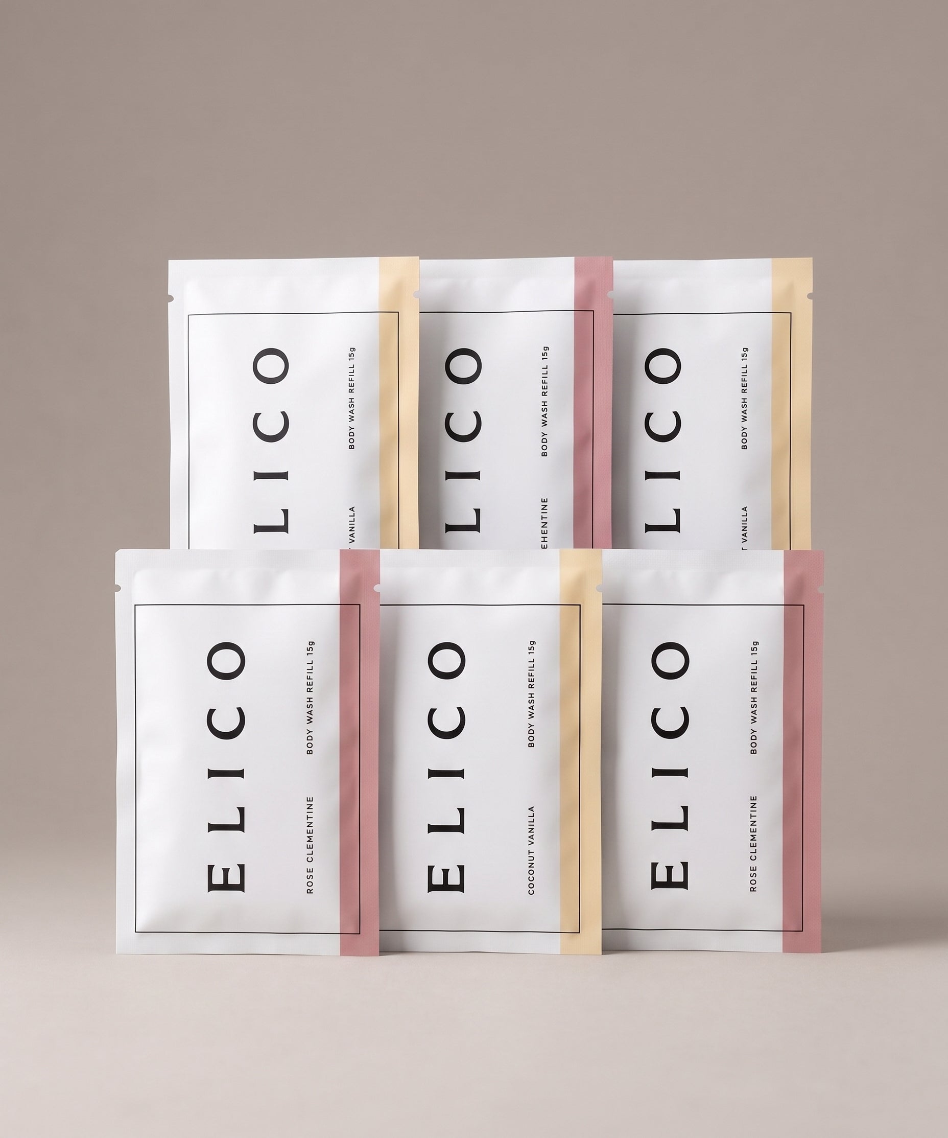 Body Wash Refilljaar: zes Body Wash refill-sachets, zonder dispenser